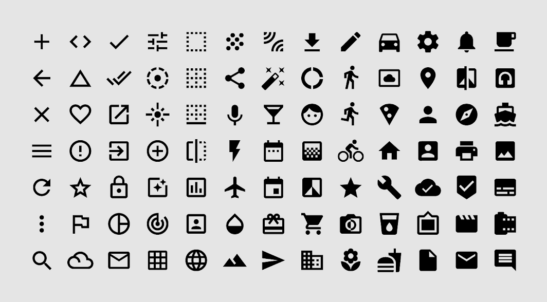 Examples of icons - material.io