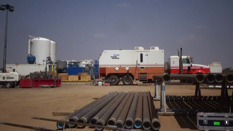 Tullow Oil equipment at Ngamia 1 an oil site in Lokichar, Turkana.