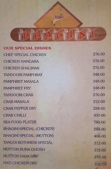 Bhagini menu 