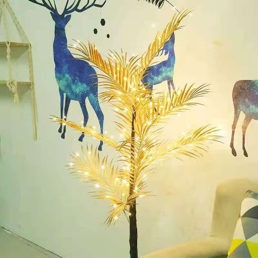 Title 4, LED Simulation Branch Lamp for Romantic Bedroom...