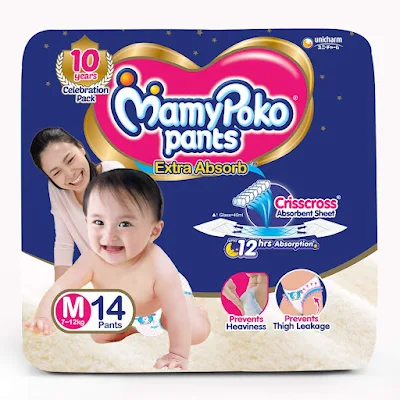 Mamypoko Pants - Extra Absorb Diaper, Medium Size