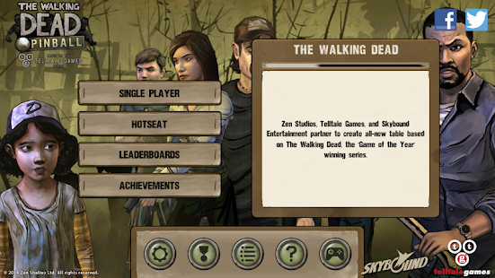 The Walking Dead Pinball Screenshot