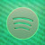 Neon green spotify