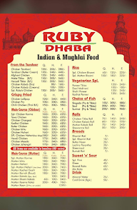 Ruby Dhaba menu 1