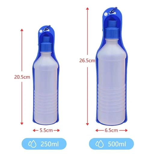 Dog Water Bottle Folding Drinker Plastic Portable Water Bottle for Puppy Pet Outdoor Travel Drinking Water Feeder Bowl f