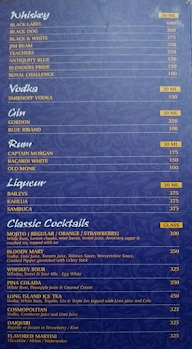 Kohinoor menu 2