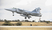 A Gripen fighter plane, part of the package of the controversial arms deal. File photo.