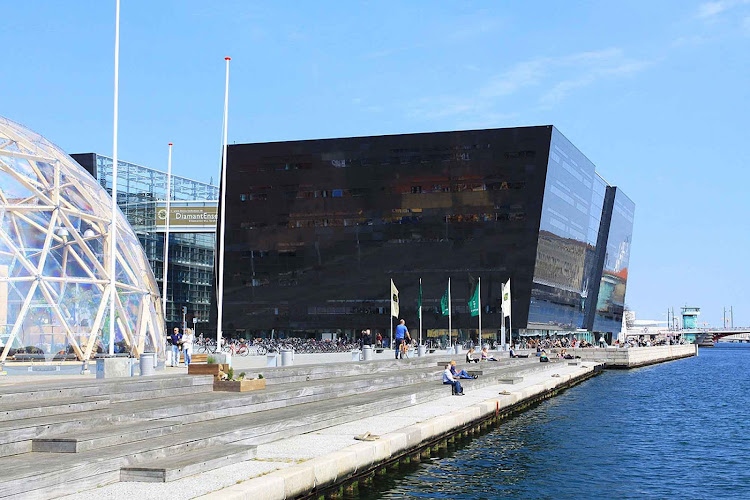 The dramatic Black Diamond is actually an extension of the Danish Royal Library in Copenhagen.