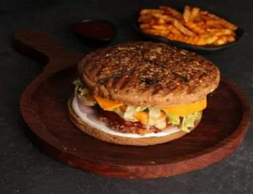 Cheesy Jalapa Burger