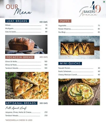 49 Bakers Avenue menu 