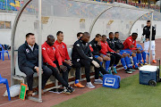 Supersport bench during the 2017 Telkom Knockout game between Bloemfontein Celtic and Supersport United at Dr Molemela Stadium, Bloemfontein on 28 October 2017.