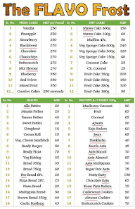 The Flavo Frost menu 1