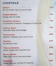 Hotel Saptarang menu 2