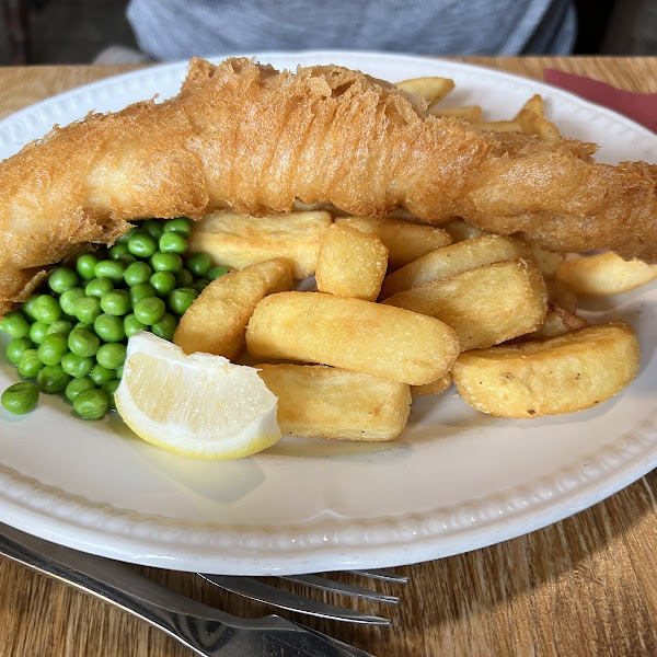 Fish and chips using GF beer batter