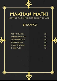 Makhan Matki menu 1