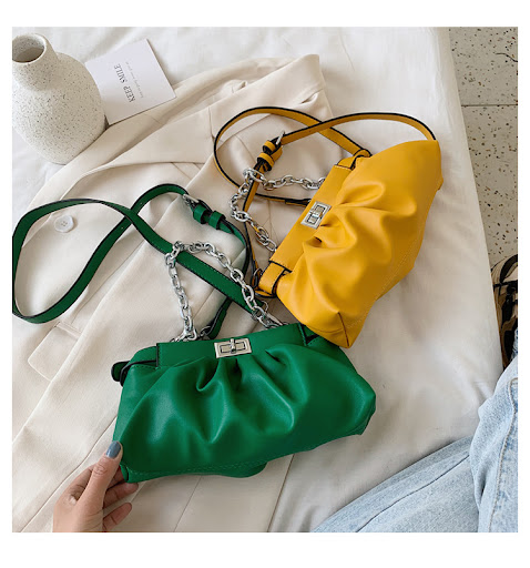 Title 18, French bag fold cloud underarm bag offers styli...
