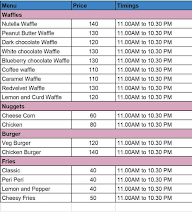 The Cupshack Cafe menu 1