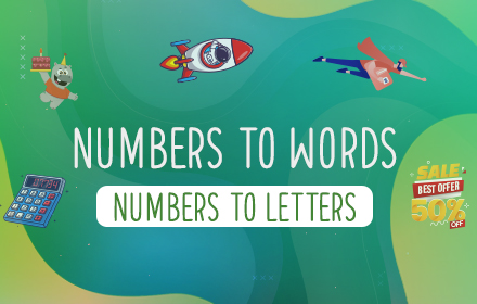 Numbers to Words - Numbers to Letters small promo image