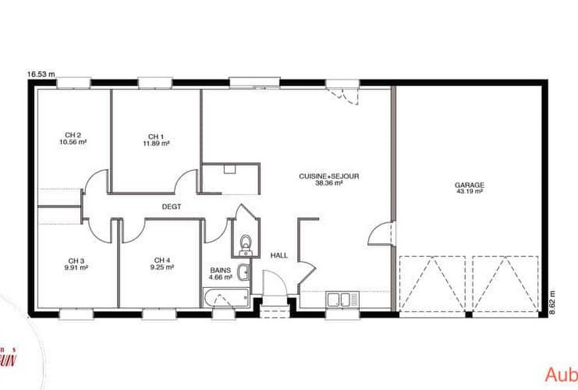  Vente Terrain + Maison - Terrain : 855m² - Maison : 89m² à Ussac (19270) 