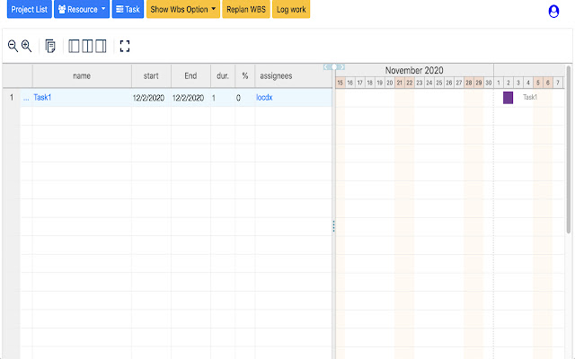 Gantt Chart Generator chrome extension