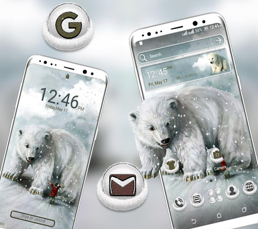 Snow Bear Launcher Theme