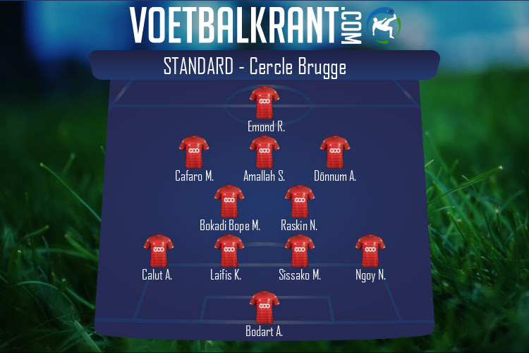 Opstelling Standard | Standard - Cercle Brugge (05/02/2022)