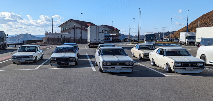 スカイラインの神明の里・走りおさめ・ヨンメリ ハコスカ ジャパン ブタケツ・ダイシンモータース・広島特殊車輌部に関するカスタム事例の投稿画像3枚目