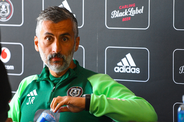 Orlando Pirates coach Jose Riveiro during the club's media open day at Rand Stadium on Monday. Picture: LEFTY SHIVAMBU/GALLO IMAGES