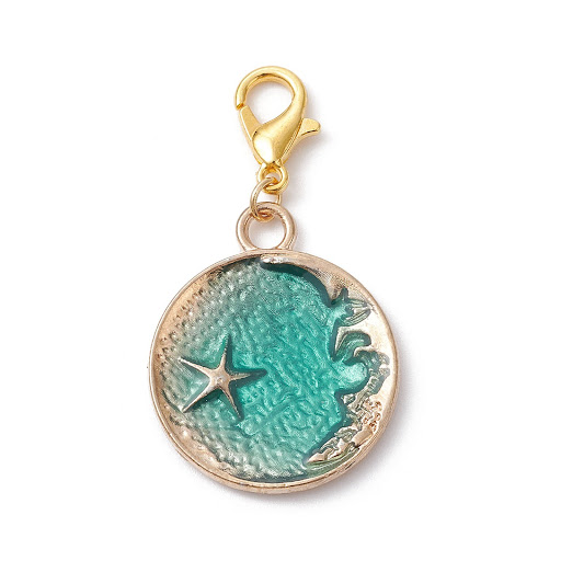 Title 4, Irregular Blue Pine Gravel Alloy Dripping Penda...