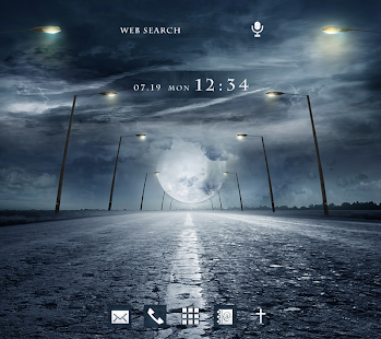 Cool Wallpaper Night Road Theme - náhled