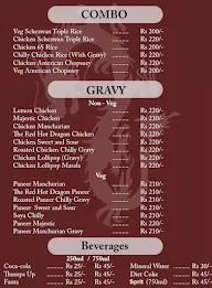 The Red Dragon menu 1