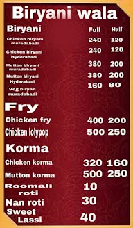 Al Uzer Chicken Corner menu 1