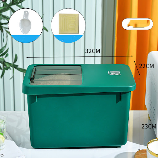 Title 2, Cat Dog Food Storage Bucket Food Box Storage Co...