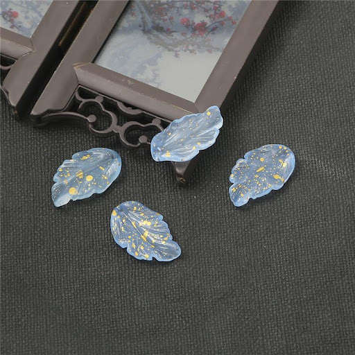 Title 9, Ginkgo Feather DIY Handmade Hairpin Czech Glass...