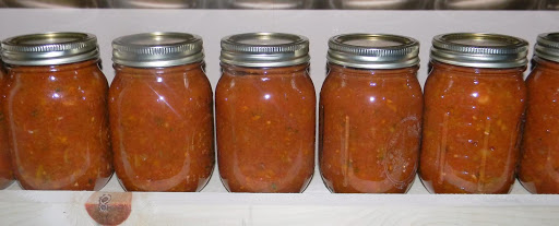 Spanish Onion Salsa in the Pantry