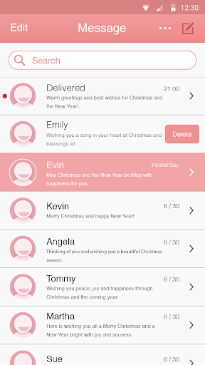 Pink Color Theme-Messaging 7