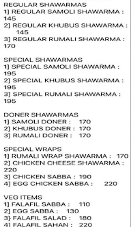 Mohammedia Shawarma menu 4