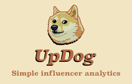 UpDog TikTok & Instagram Engagement Analytics small promo image