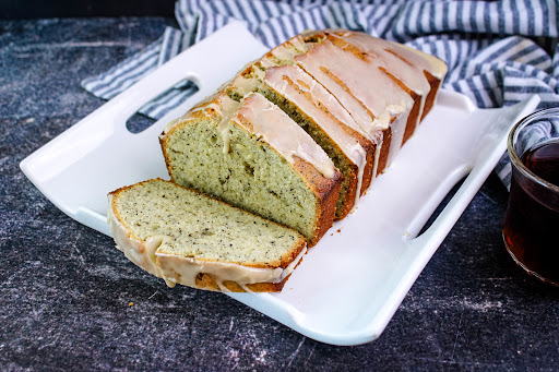 Sliced Earl Grey Tea Cake.