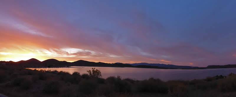 Sunset at Lake Pleasant