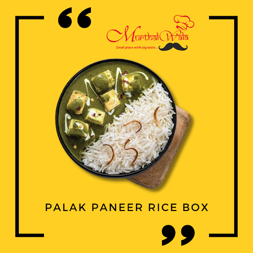 Palak Paneer Rice Box