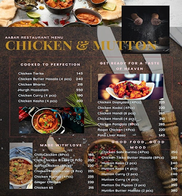 Aa - Bar Family Restaurant menu 