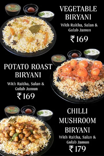 Jus Biryani menu 