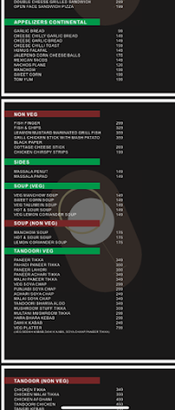 Zero Miles Lounge And Bar menu 3