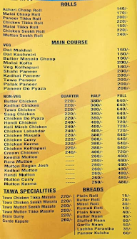 The Delhicious menu 5