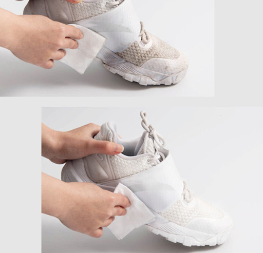 Title 4, Disposable wet shoe polishing paper towel sport...