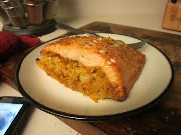 Rice Stuffed Salmon