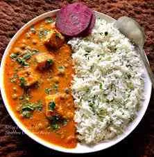 Matar Paneer With Rice