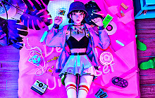 Neon Anime Retrowave Wallpapers New Tab small promo image