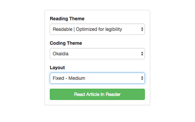 CodeProject Article Reader chrome extension